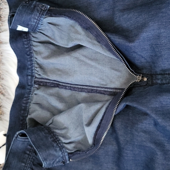 GAP 1969 dark wash chambray a-line mini skirt NWT - Picture 8 of 11